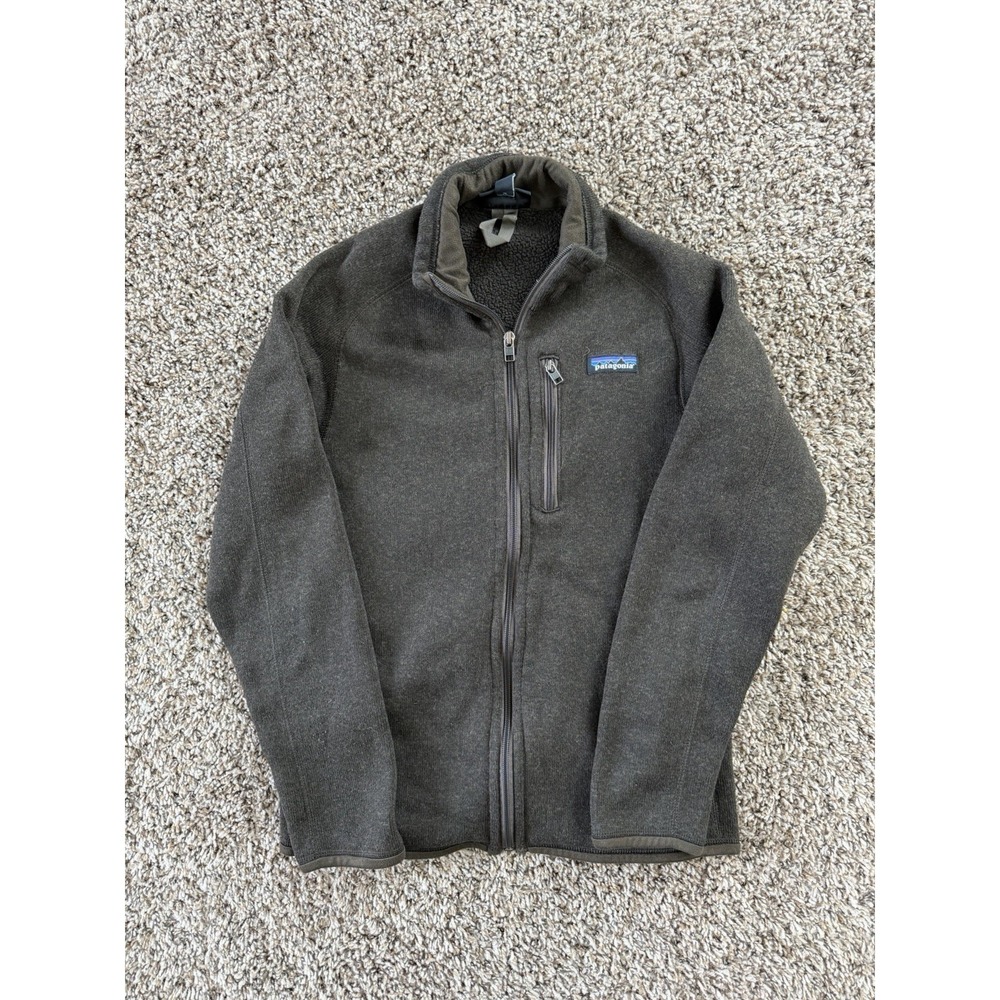 Patagonia Better Sweater Mens XS Brown 1/4 Zip Pullover Polyester Knit